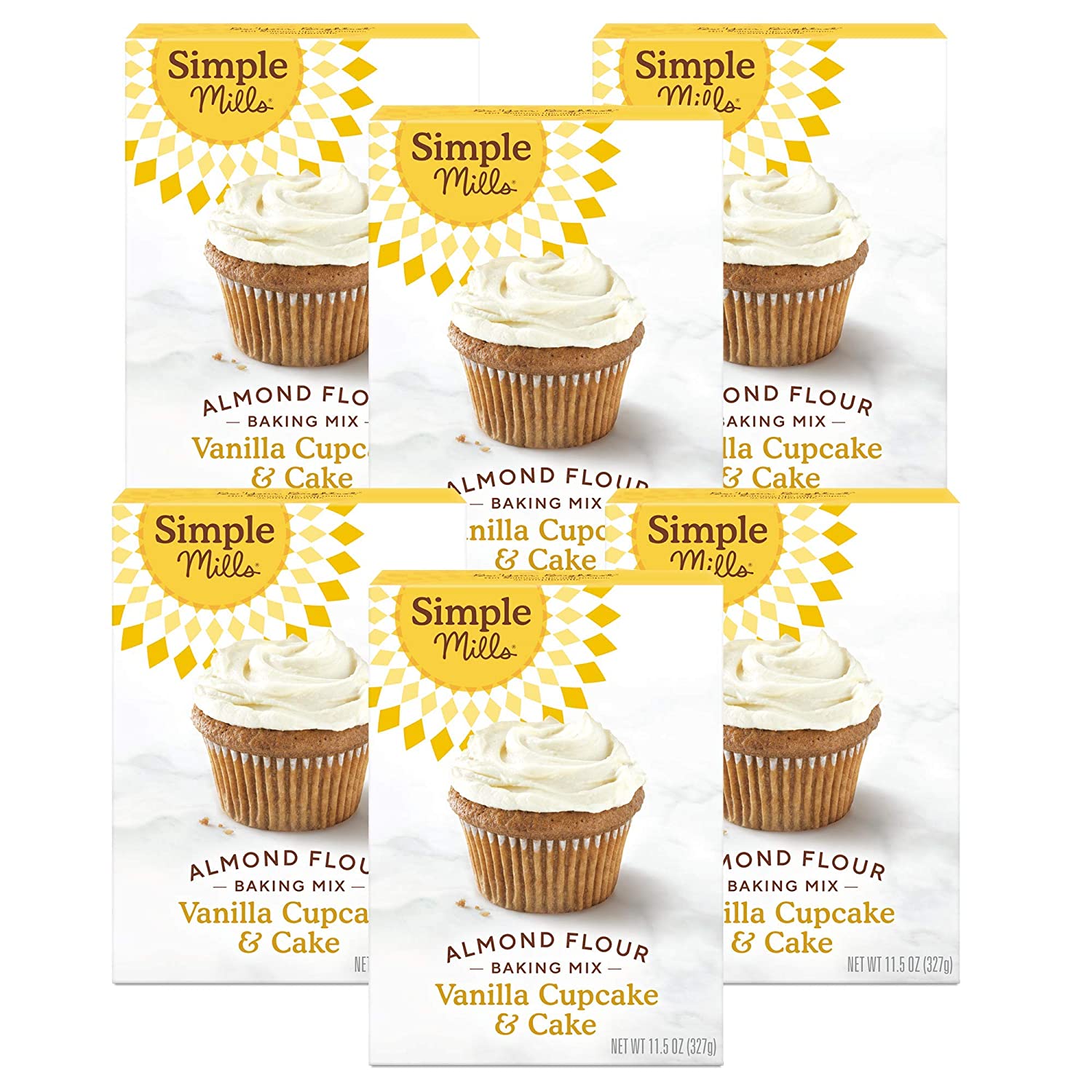 Simple Mills Almond Flour Baking Mix, Gluten Free Vanilla Cake Mix