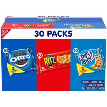 Nabisco Cookies & Cracker Variety Pack, 30 Snack Packs Only $8.24