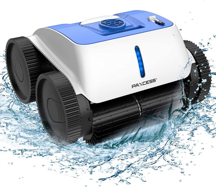 PAXCESS Cordless Robotic Pool Cleaner - Wall-Climbing Fuction with ...