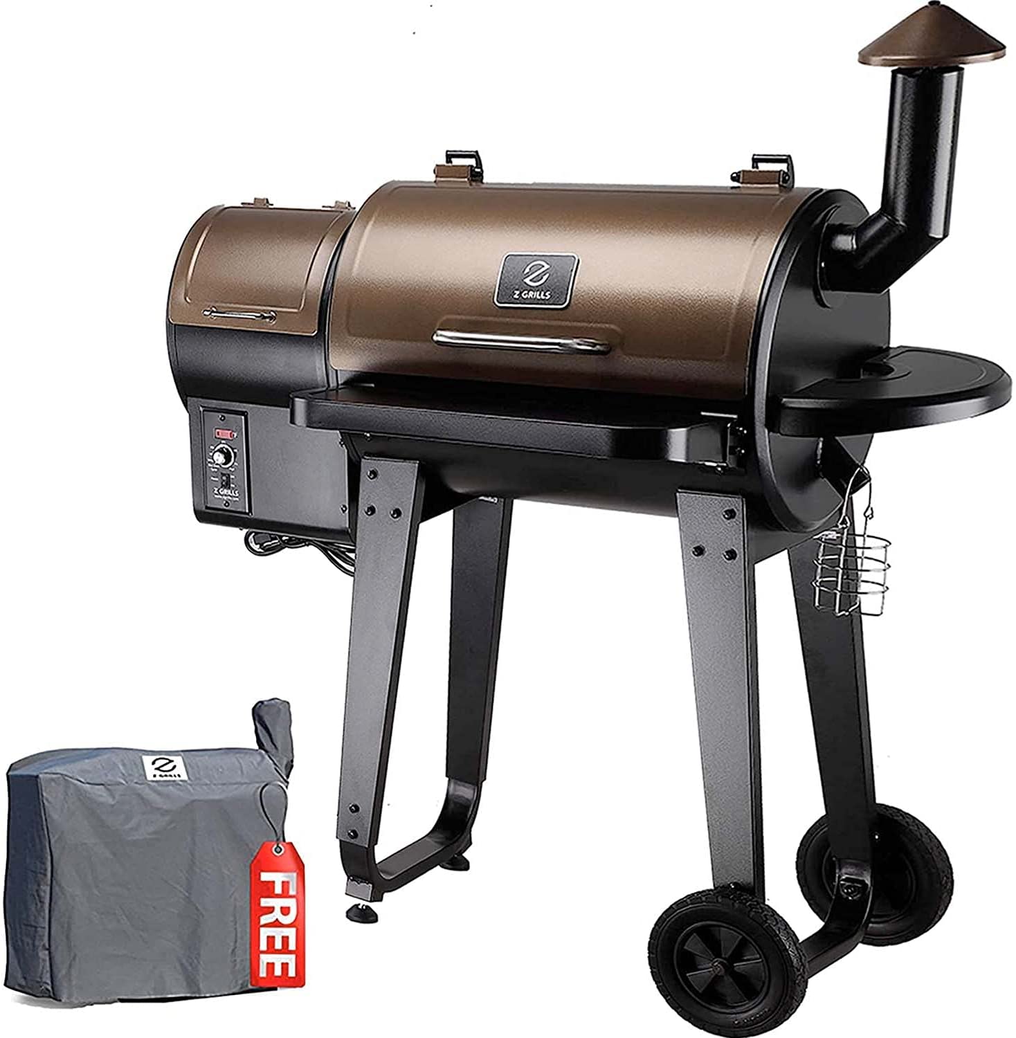 Z GRILLS ZPG-450A 2020 Upgrade Wood Pellet Grill & Smoker 6 in 1 BBQ 