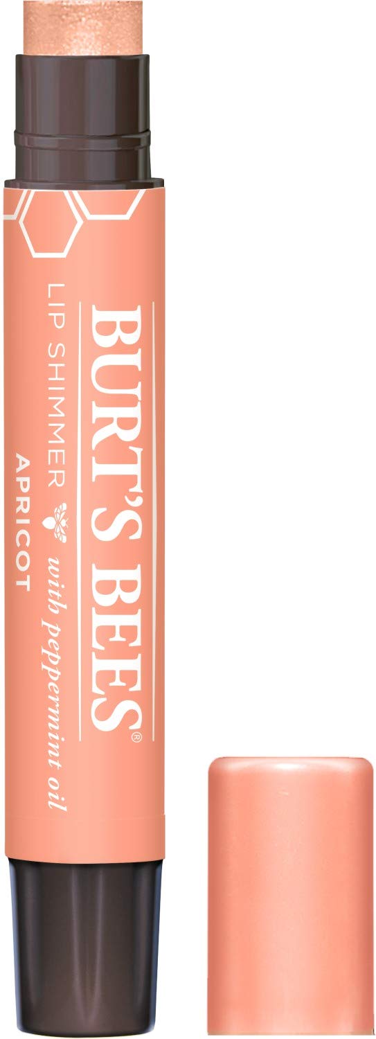 Burt's Bees 100 Natural Moisturizing Lip Shimmer, Apricot 1 Tube 2.50