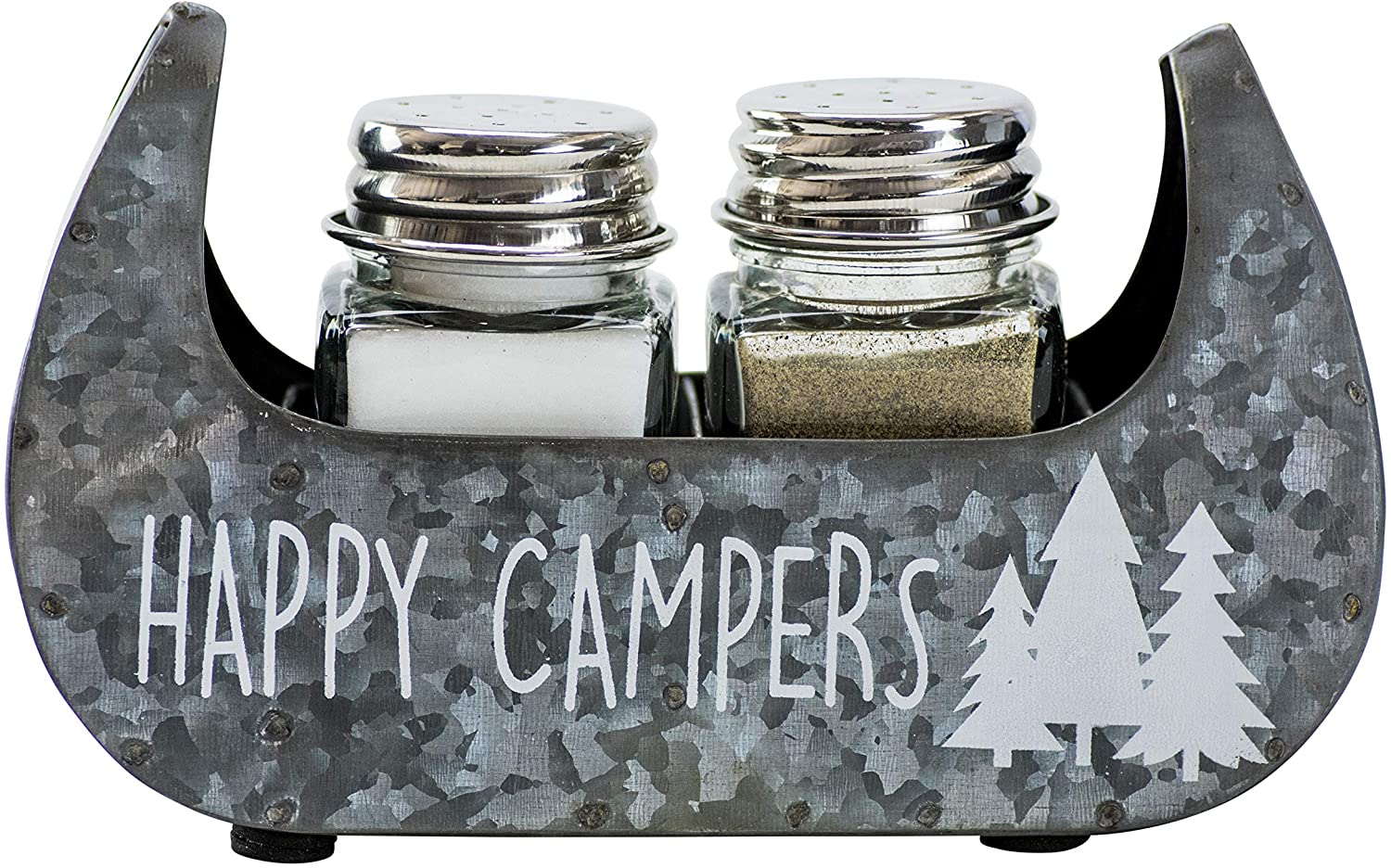 Boston Warehouse Happy Campers Salt & Pepper Shakers, 3 piece set