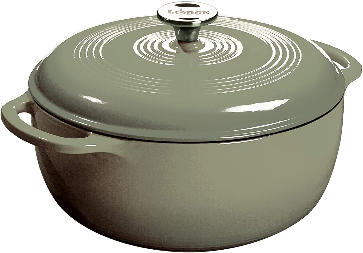 Lodge Cast Iron Enameled Dutch Oven, 6 Qt, Desert Sage 69.90