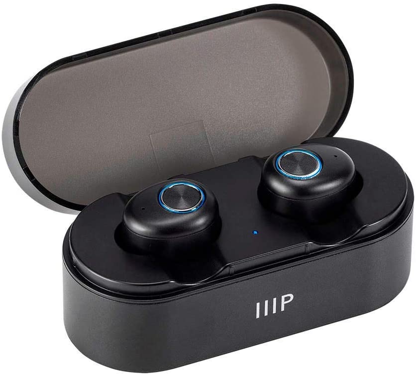 Monoprice True Wireless Plus Earphones with Wireless Charging Case