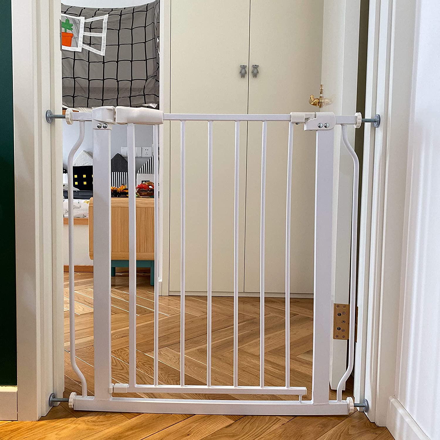 BalanceFrom Easy WalkThru Safety Gate for Doorways and Stairways with