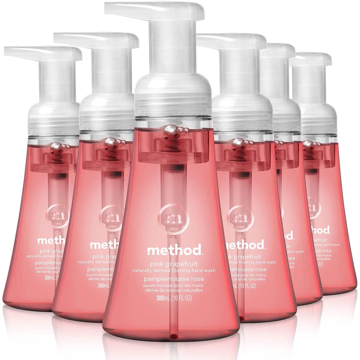 Method Foaming Hand Soap, Pink Grapefruit, 10 oz, 6 pack Only 13.66