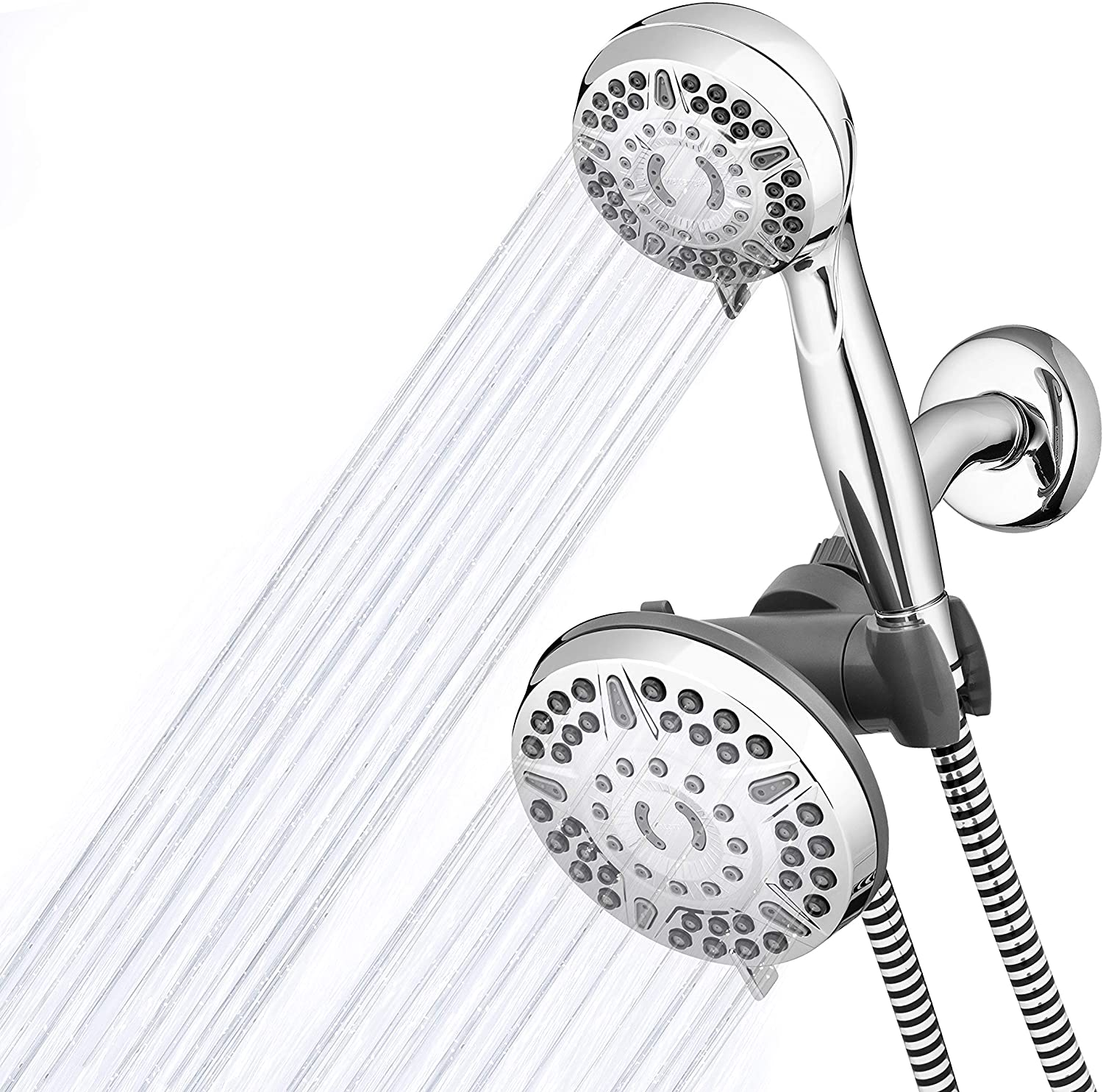 Waterpik High Pressure Shower Head Handheld Spray 2 In 1 Dual System