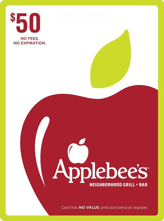 50 Applebee's Gift Card for only 40!