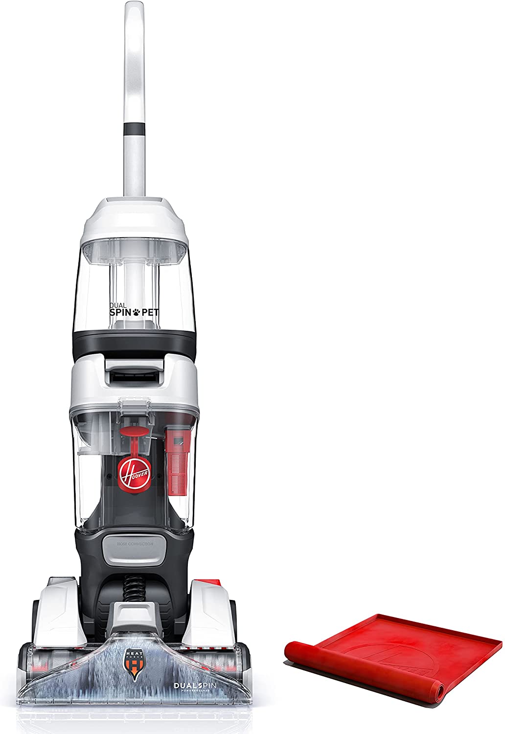 Hoover, White Dual Spin Pet Plus Carpet Cleaner Machine, Upright
