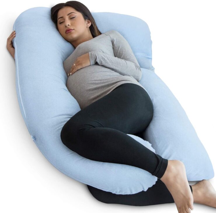 PharMeDoc Pregnancy Pillow, U-Shape Full Body Pillow and Maternity ...