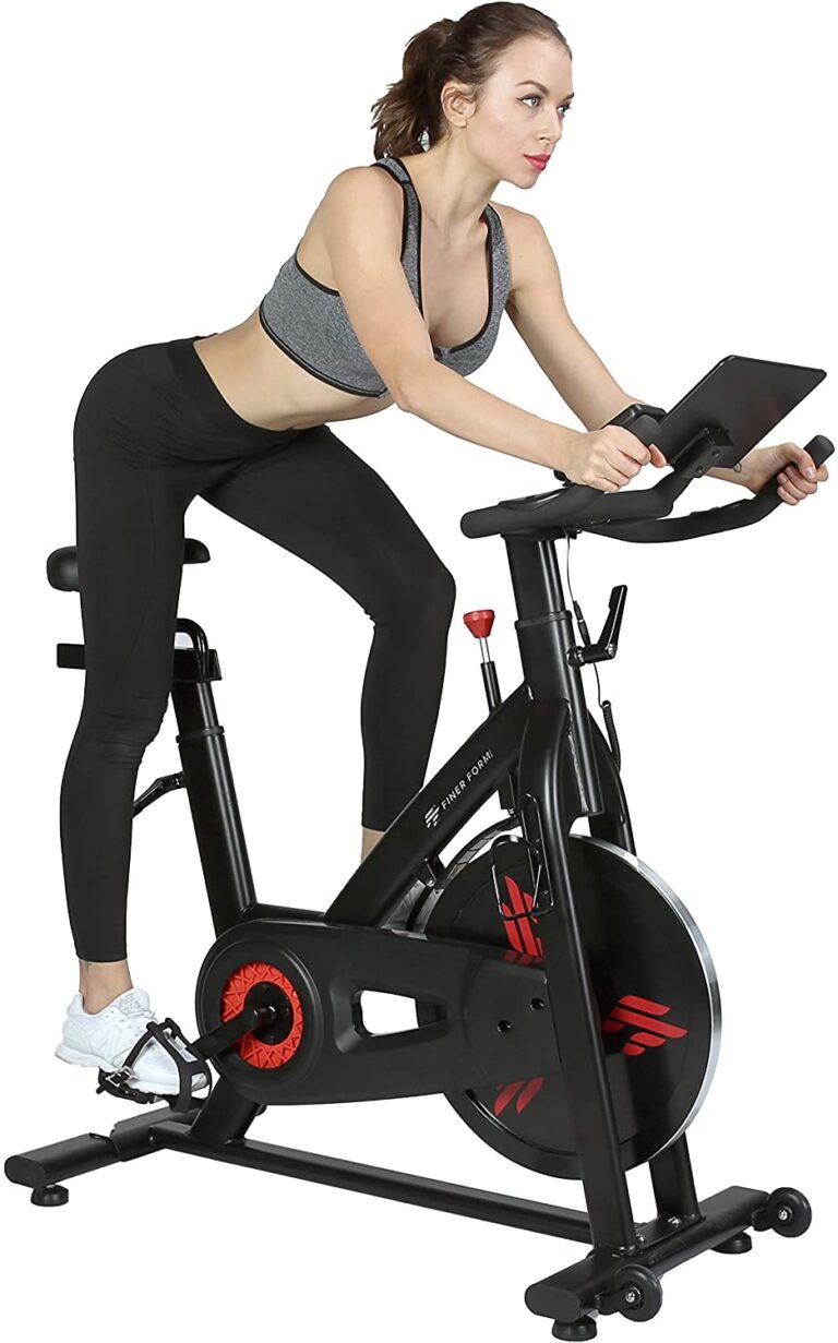 Finer Form Indoor Exercise Bike With 35 Lb Flywheel Belt-Driven ...