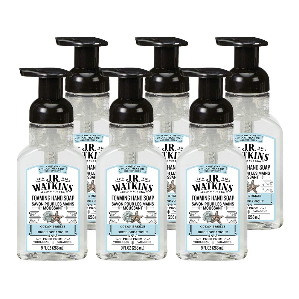 J.R. Watkins Foaming Hand Soap For Bathroom or Kitchen, Scented, USA