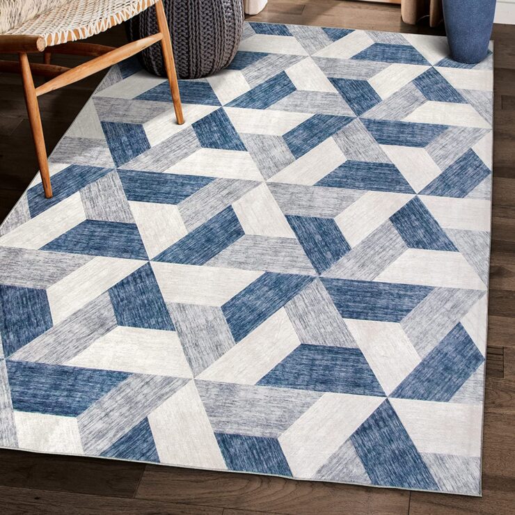 ReaLife Machine Washable Rug Stain Resistant, NonShed EcoFriendly