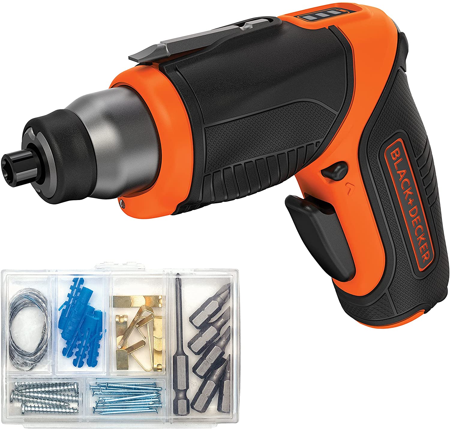 BLACK+DECKER 4V MAX* Cordless Screwdriver with PictureHanging Kit Only