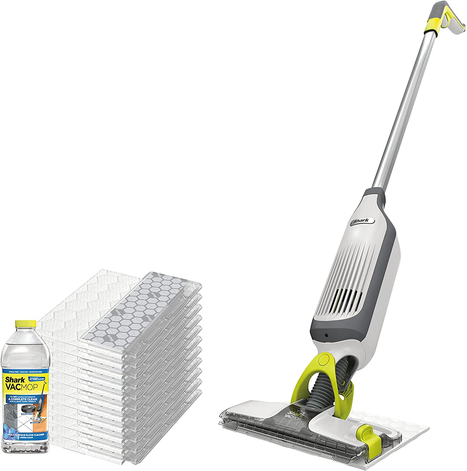 Shark VM200P12 VACMOP Vacuum Mop Bundle with 12 Disposable VACMOP Pads