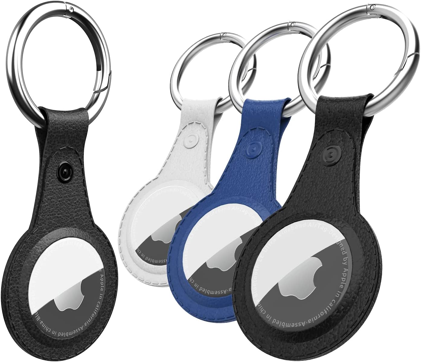 4 Pack Airtag Case for Apple AirTag, Protective PU Leather Airtags