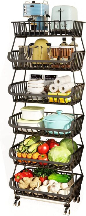 Wisdom Star 6 Tier Wire Storage Basket Only $34.99