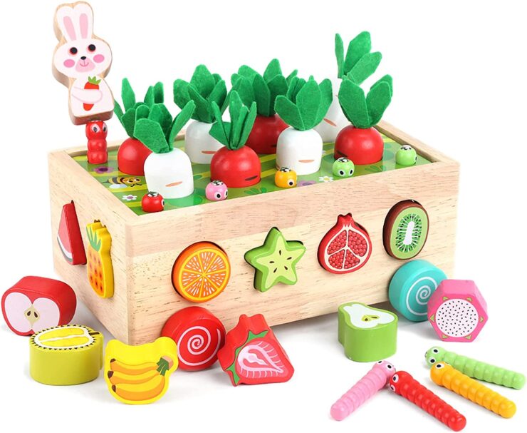 Toddlers Montessori Wooden Educational Toys For Baby Boys Girls Age 2 3 Toddlers Montessori Wooden Educational Toys For Baby Boys Girls Age 2 3