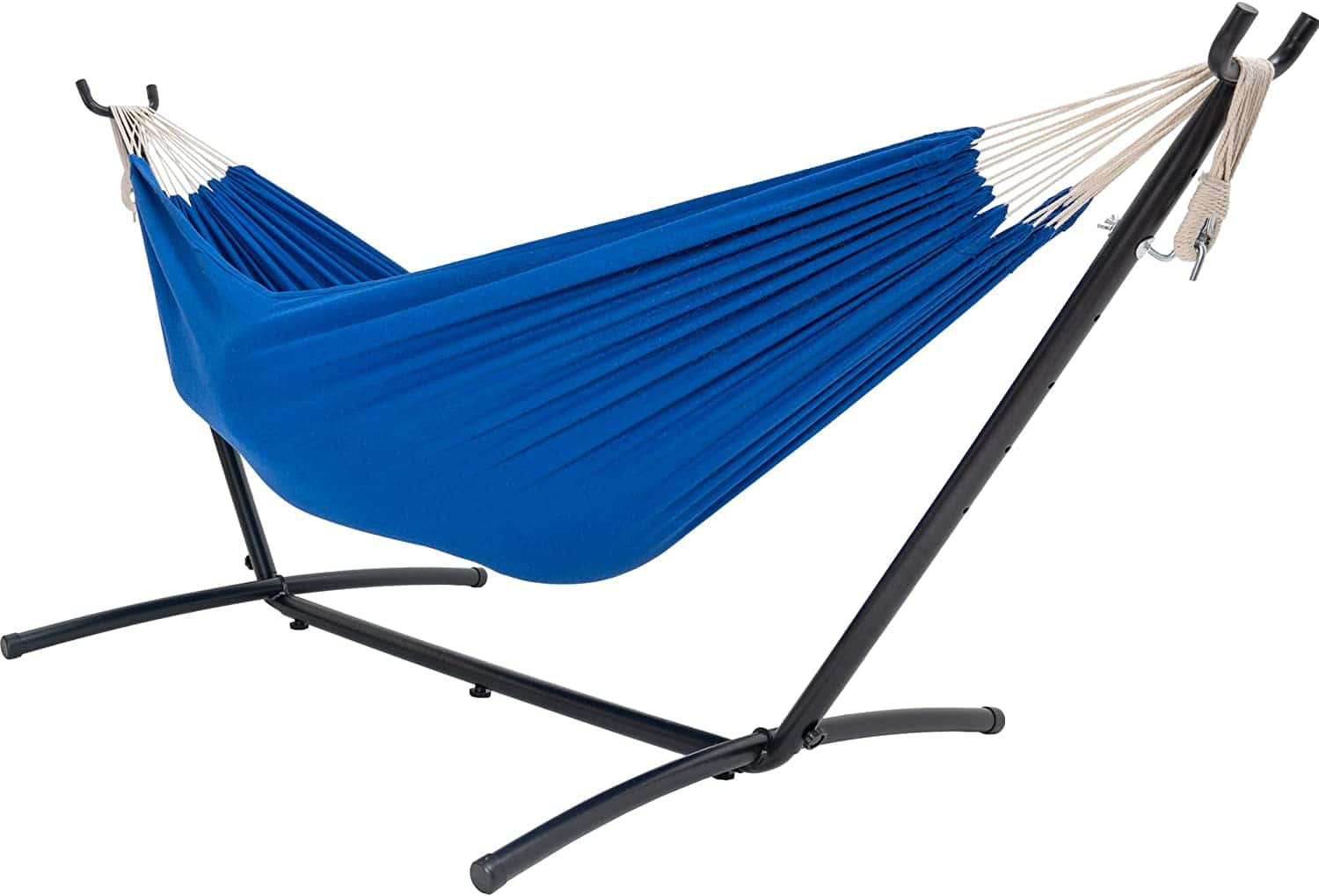 Lazy Daze Hammocks Double Hammock with 9ft SpaceSaving Steel Stand
