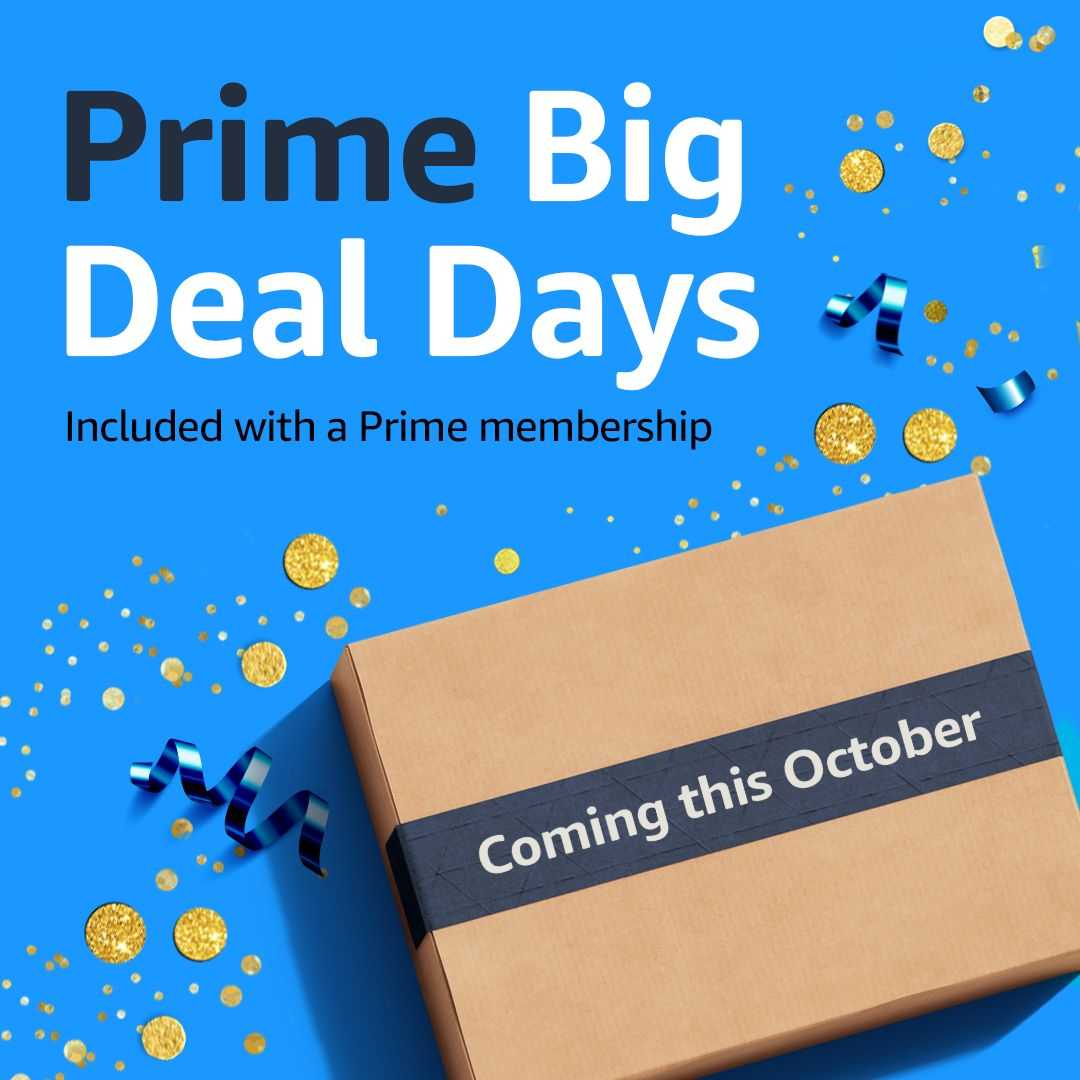 Amazon Announces Prime Big Deal Days Scheduled for October 10 & 11