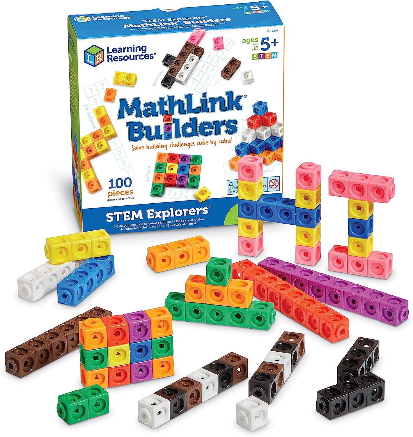 Learning Resources Math Link Learning Resources STEM Explorers MathLink Builders - 100 Pieces Only $7.99
