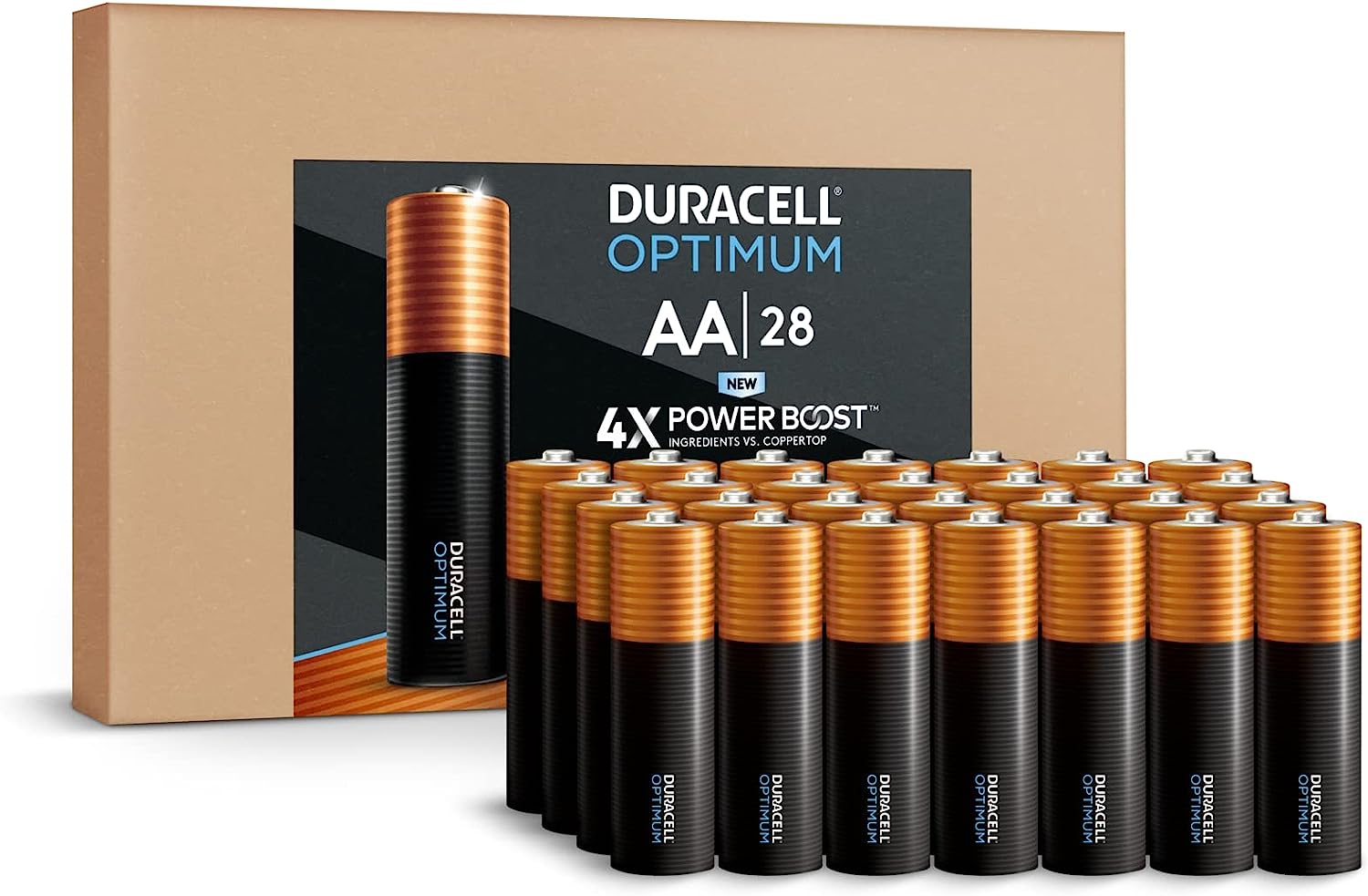 Duracell Optimum AA Batteries, 28 Count Only 18