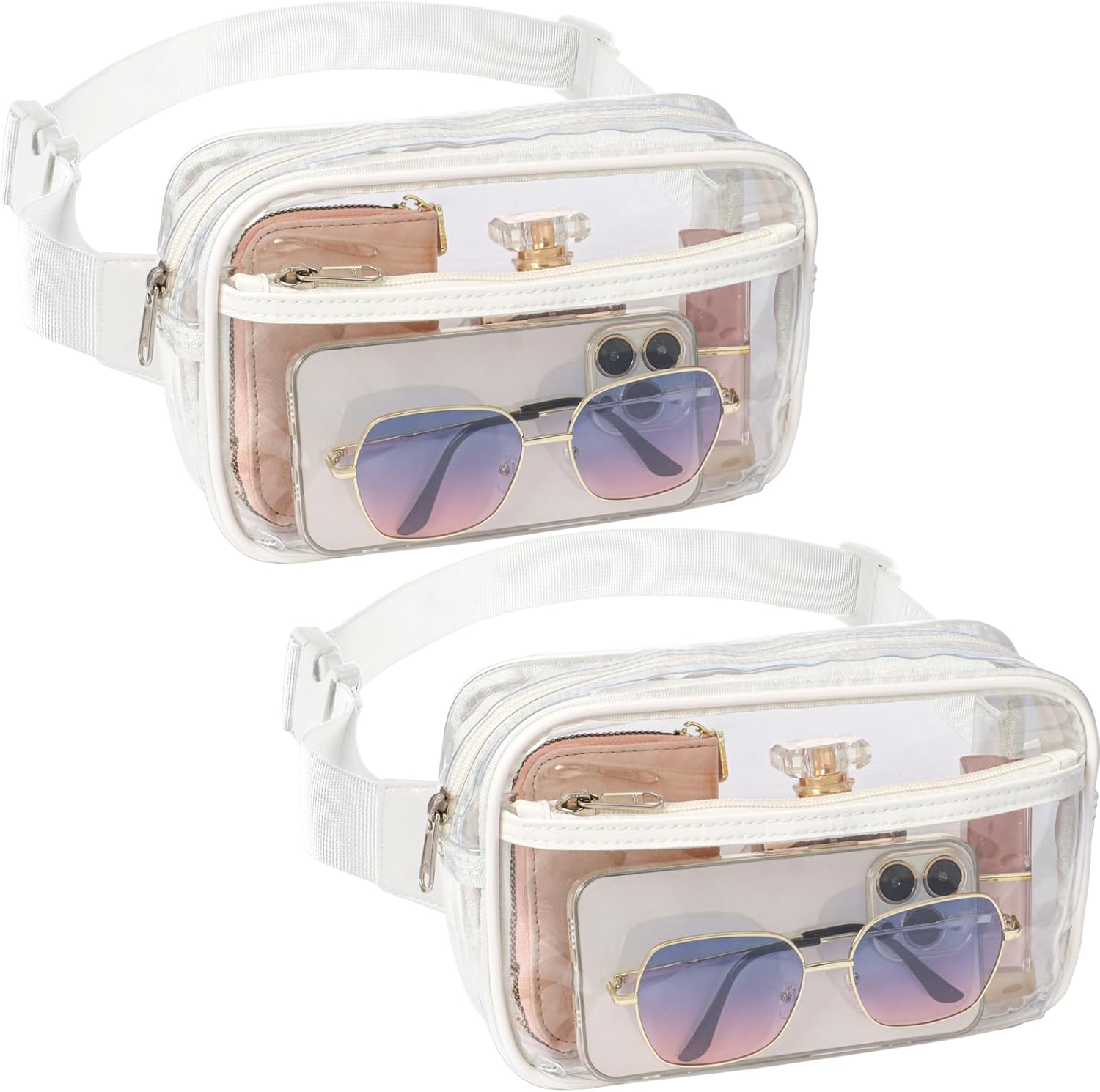 Veckle Clear Fanny Pack, 2 Pack Only 9.99