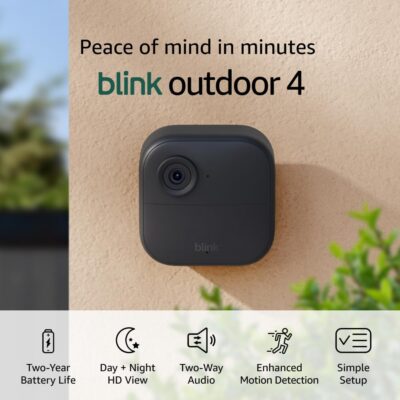 Blink Outdoor 4 Wireless Smart Security Camera – 3 Camera System Only $99.99