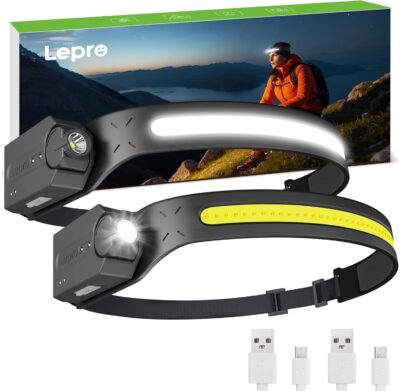 Lepro LED Headlamp, 2 Pack Only $15.99