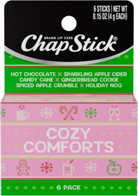 Chapstick Holiday Stocking Stuffer Set, 6 Ct Only $5.46
