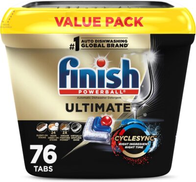 Finish Ultimate Dishwasher Pods, 76 Count Only $14.47