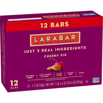 Larabar Cherry Pie, Gluten Free Vegan Fruit & Nut Bars, 1.6 oz bars, 12 ct Only $7.09