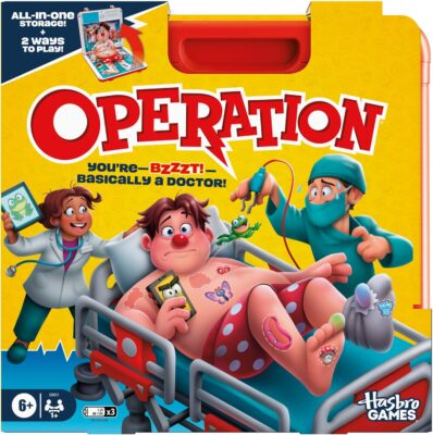 Operation Electronic Board Game with All-in-One Carrying Case Only $6.24