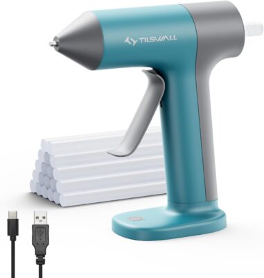 Tilswall Cordless Hot Glue Gun with 20 Glue Sticks Only $14.99