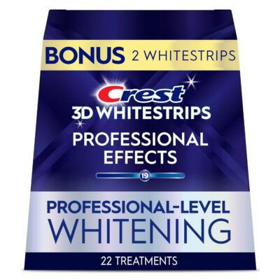 Crest 3D Whitestrips Professional Effects – Teeth Whitening Kit, 22 Treatments Only $28.49
