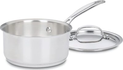 Cuisinart Chef’s Classic Stainless Steel 1.5 Quart Saucepan w/Cover Only $13.49