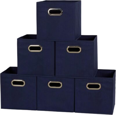 Household Essentials Foldable Fabric Storage Cubes, 6-Pack Only $10.99