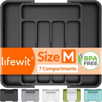 Lifewit Expandable Silverware Drawer Organizer Only $2.99