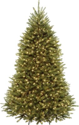 National Tree Company 7.5 ft Pre-Lit Dunhill Fir Artificial Christmas Tree Only $99.99