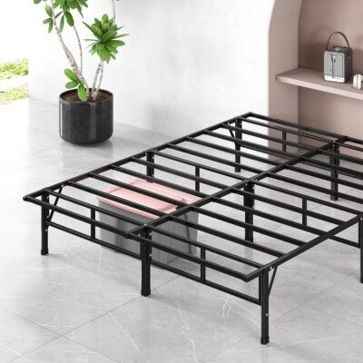 Zinus Platform Metal Bed Frame, Queen Only $50.24