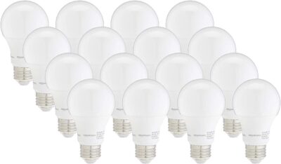 Amazon Basics A19 LED Light Bulbs, 60 Watt Equivalent, 16 Count Only $14.17