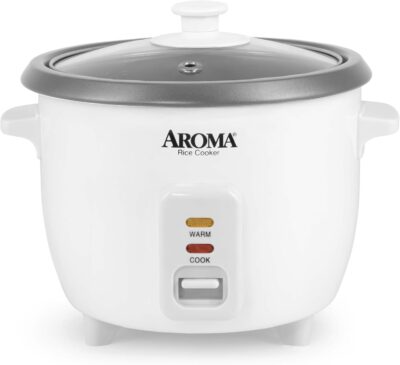 AROMA Rice Cooker, 3-Cup (Uncooked) / 6-Cup (Cooked) Only $17.99