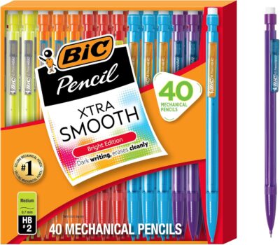 BIC Xtra Smooth Mechanical Pencil, 0.7 mm Medium Point, 40-Count Pack Only $5.22