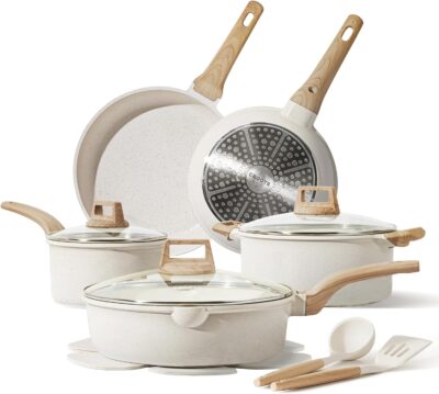 CAROTE 14 Pcs Pots and Pans Set Only $66.49