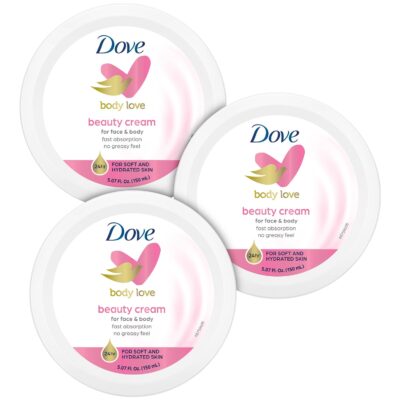 Dove Body Love Beauty Cream 3-Pack Only $7.13