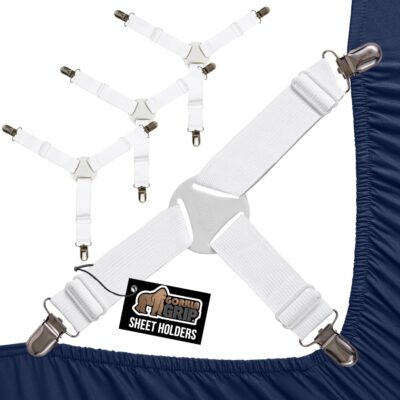 GORILLA GRIP Bed Sheet Holders, 4 Pack Only $8.99