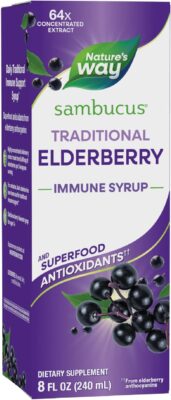 Nature’s Way Sambucus Elderberry Traditional Immune Syrup, 8 oz Only $10.63