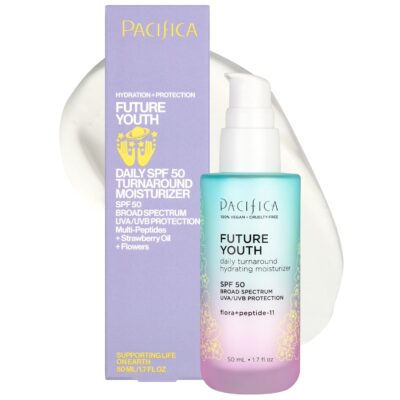 Pacifica Future Youth Peptide Face Moisturizer, SPF 50 Only $5.70