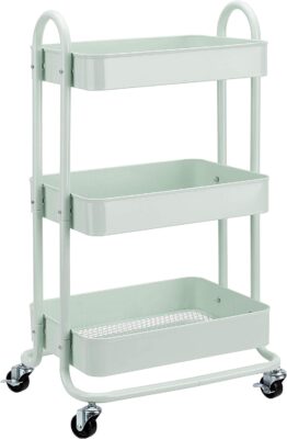 Amazon Basics 3-Tier Metal Rolling Utility Cart Only $27