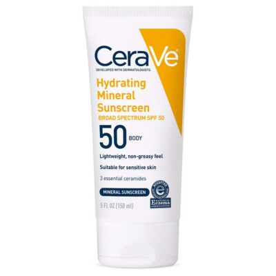 CeraVe 100% Mineral Sunscreen SPF 50, 5 oz Only $6.49